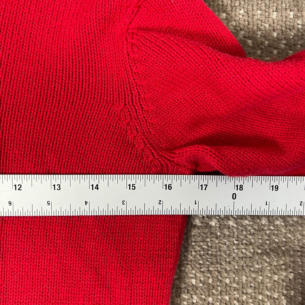 Vintage Polo Ralph Lauren Red Sequin American Flag Turtleneck Sweater Womens‎ S - Picture 7 of 8